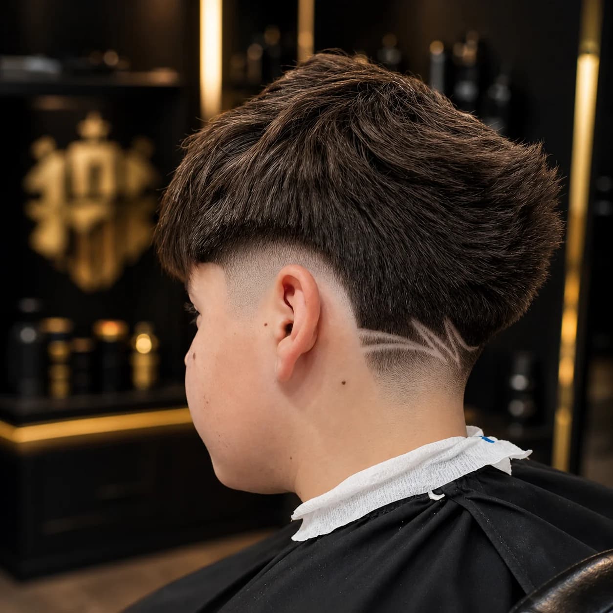 Corte texturizado con desconectado bajo