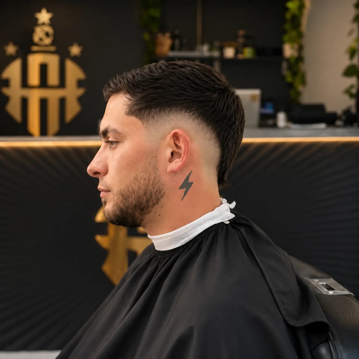 Fade con diseño y detalle a navaja