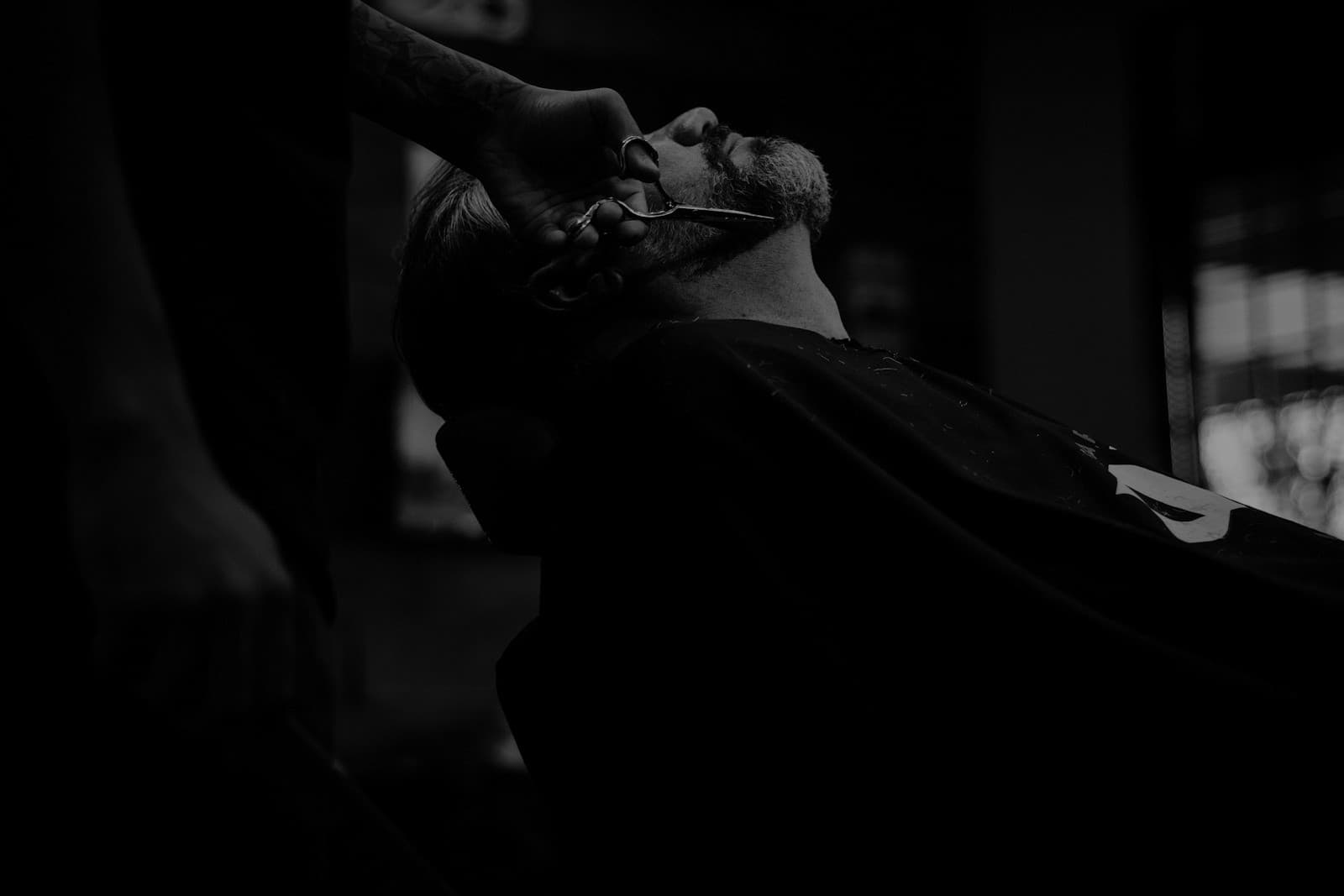 Interior de la barbería
