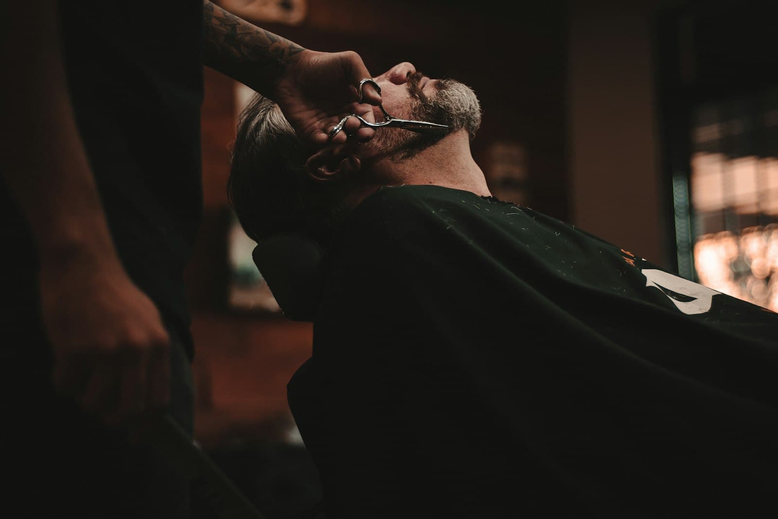 Interior de la barbería
